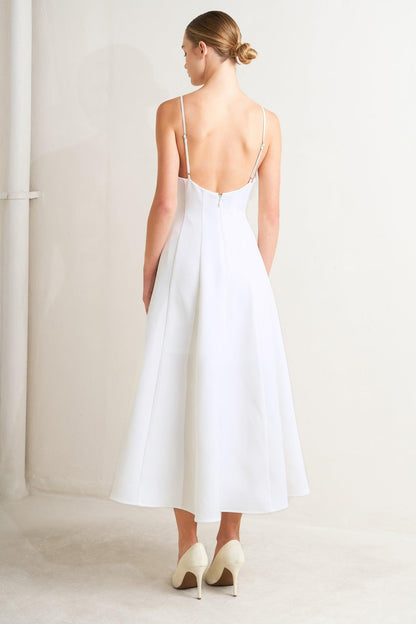 PURE INTENTION WOVEN MIDI DRESS Flying Tomato