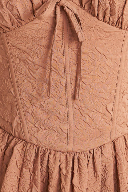 EARTHBOUND CHARM WOVEN MIDI DRESS Flying Tomato