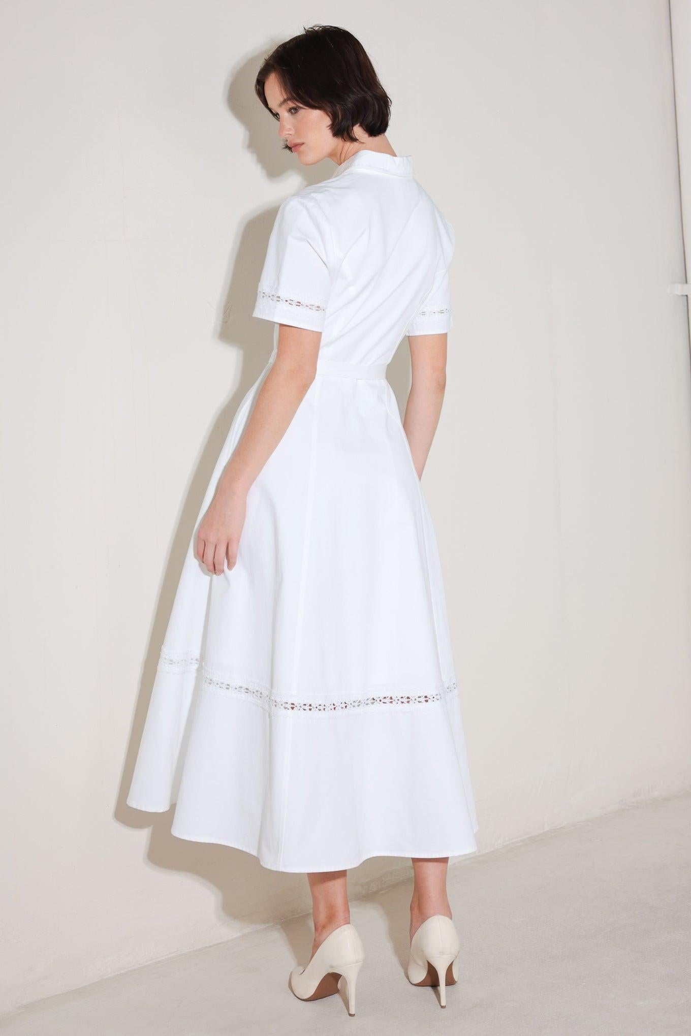 ELEGANT ENCOUNTER WOVEN MIDI DRESS Flying Tomato