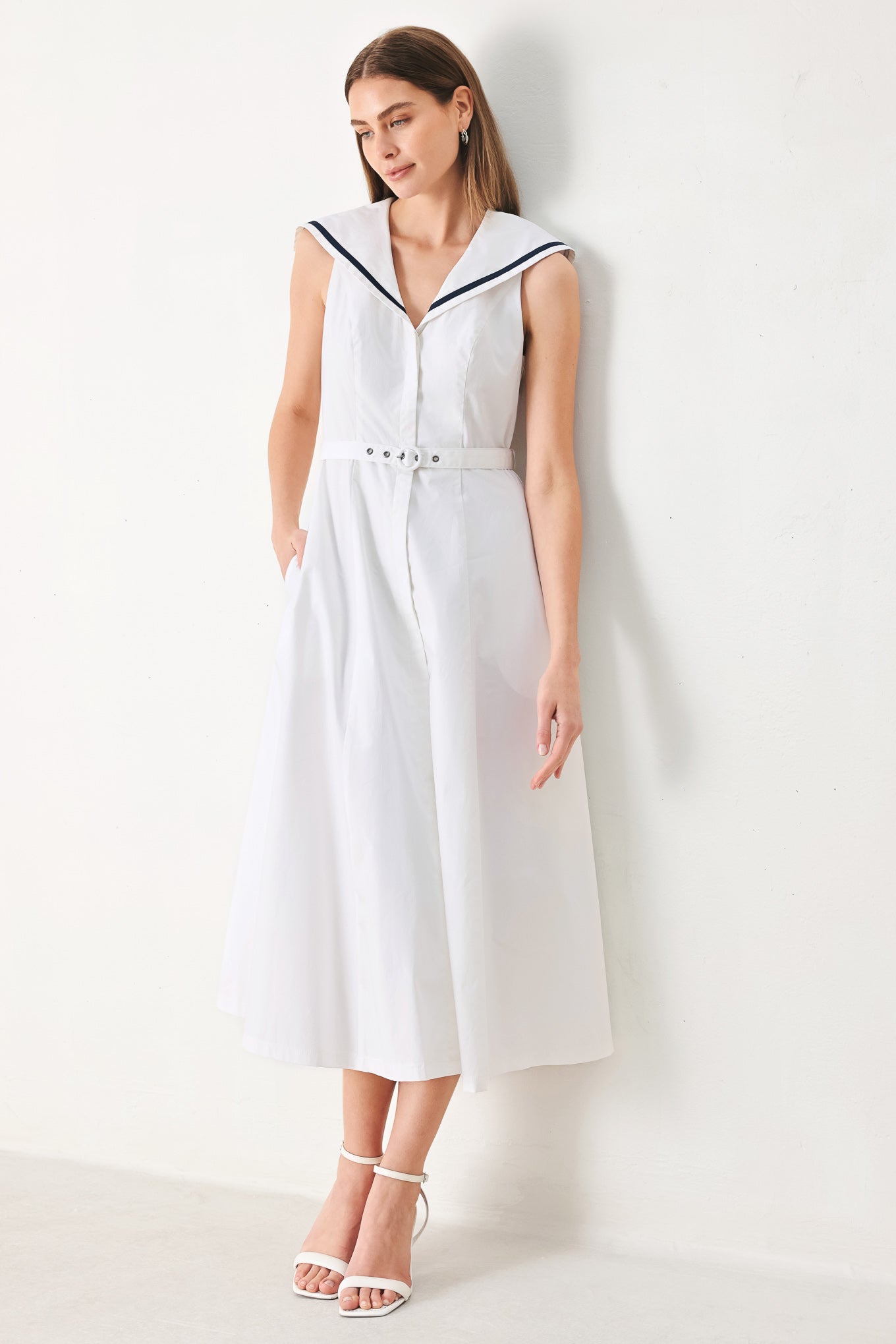DARLING DAY WOVEN MIDI DRESS Flying Tomato
