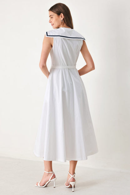 DARLING DAY WOVEN MIDI DRESS Flying Tomato