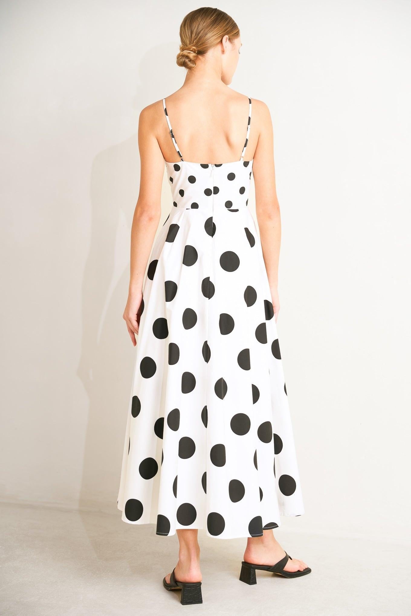 PARISIAN SPOTLIGHT WOVEN MIDI DRESS Flying Tomato