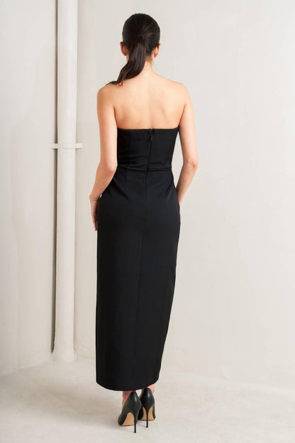 SECRET MOMENT WOVEN MIDI DRESS Flying Tomato