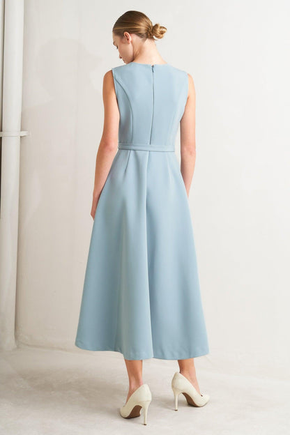 SOFT SPOKEN WOVEN MIDI DRESS Flying Tomato