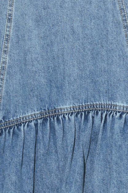 RUNWAY REBEL DENIM MIDI DRESS Flying Tomato