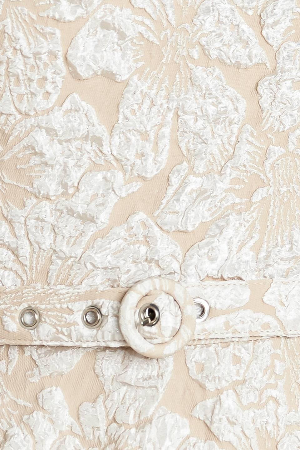 STATEMENT IN IVORY WOVEN MIDI DRESS Flying Tomato