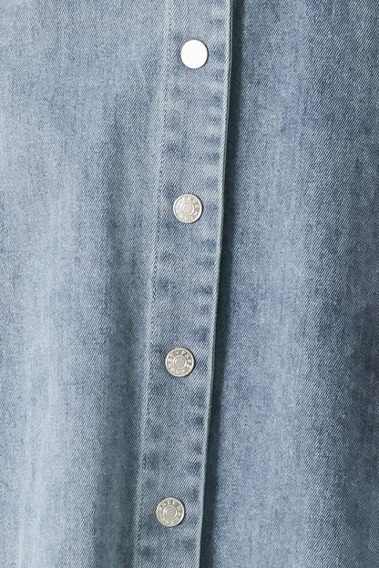 CLASSIC FLOW DENIM MIDI DRESS Flying Tomato