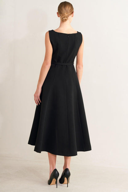 PARIS AFTER DARK WOVEN MIDI DRESS Flying Tomato