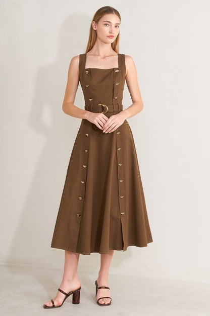 SWEET SIENNA WOVEN MIDI DRESS Flying Tomato