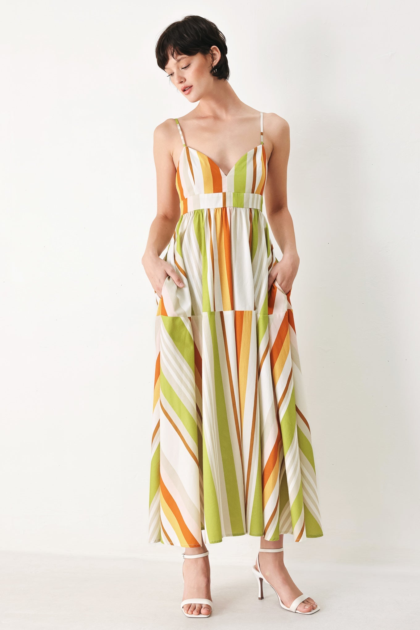 SUNRISE RIVIERA WOVEN MIDI DRESS Flying Tomato