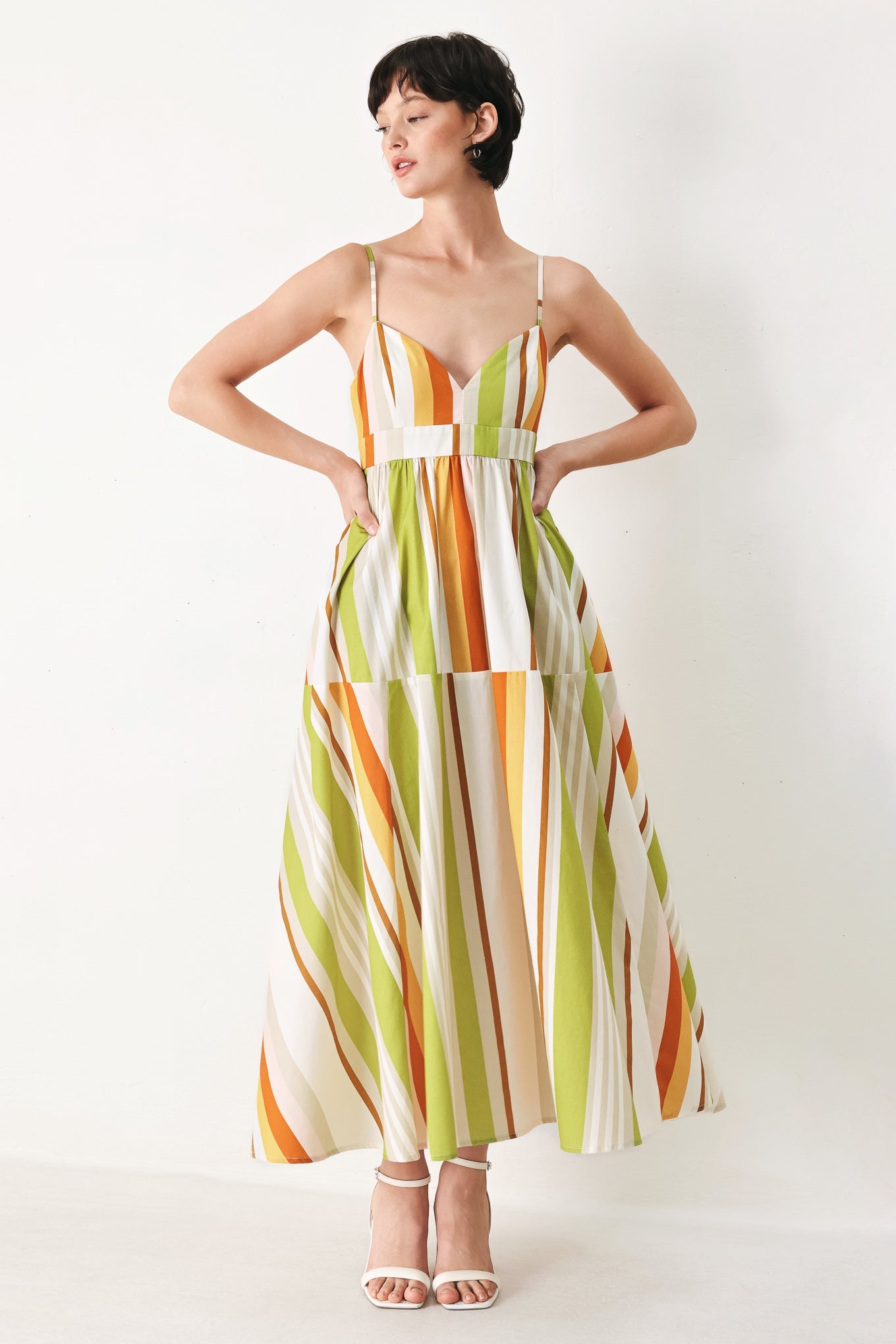 SUNRISE RIVIERA WOVEN MIDI DRESS Flying Tomato