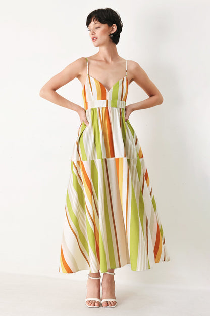 SUNRISE RIVIERA WOVEN MIDI DRESS Flying Tomato