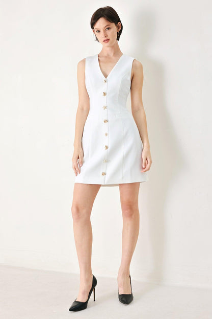 PURE GLAM WOVEN MINI DRESS Flying Tomato