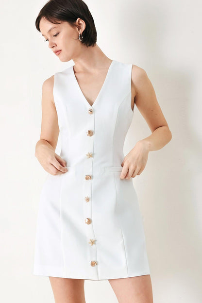 PURE GLAM WOVEN MINI DRESS Flying Tomato