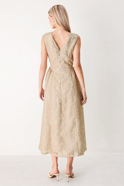 EVENING BLOSSOM ORGANZA MIDI DRESS Flying Tomato