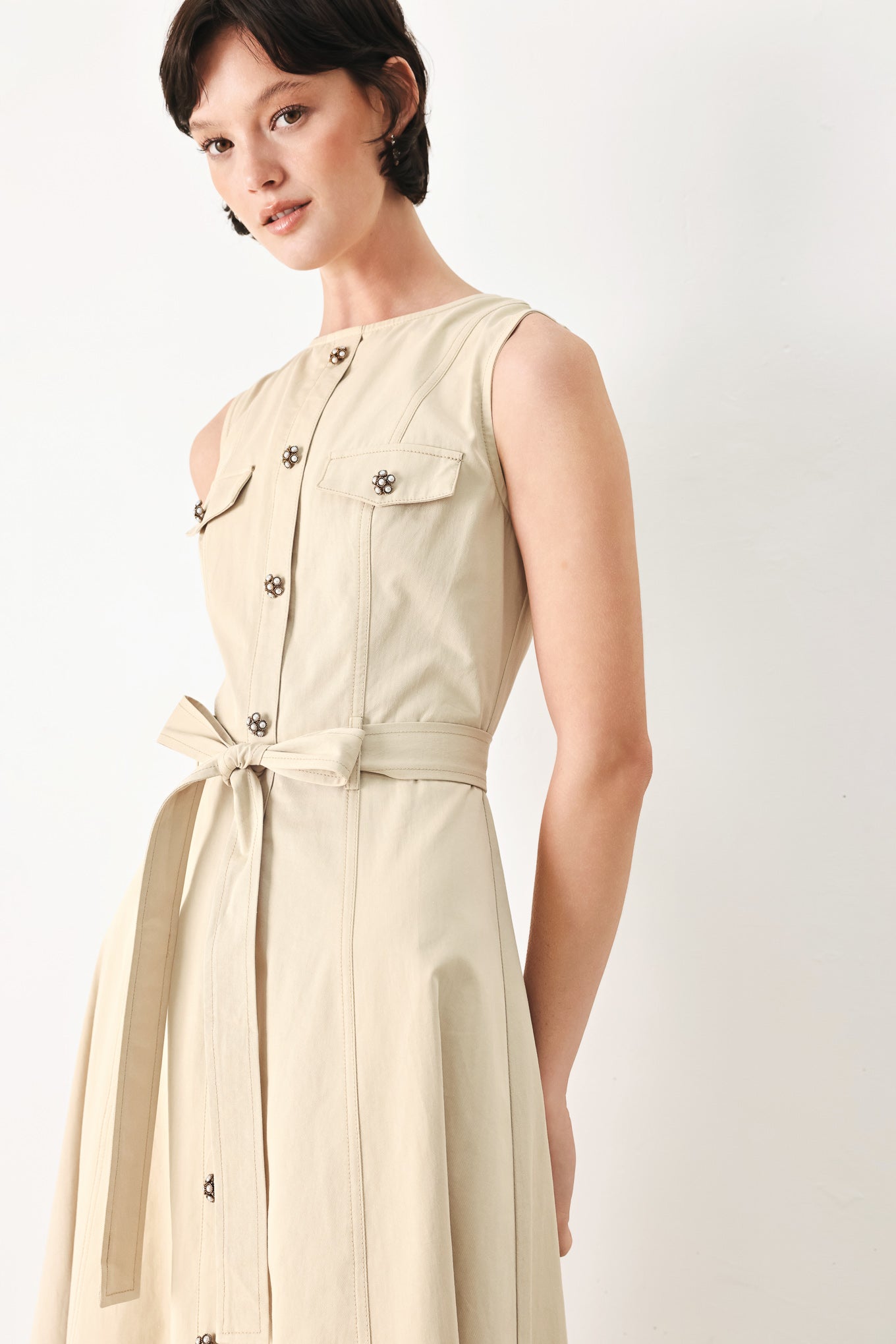 DUNE DAYDREAM WOVEN MIDI DRESS Flying Tomato