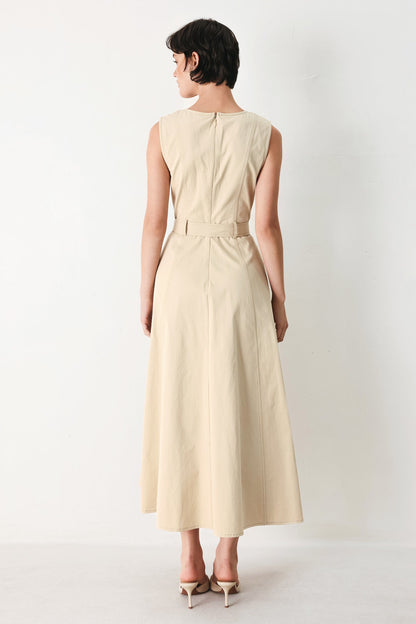 DUNE DAYDREAM WOVEN MIDI DRESS Flying Tomato