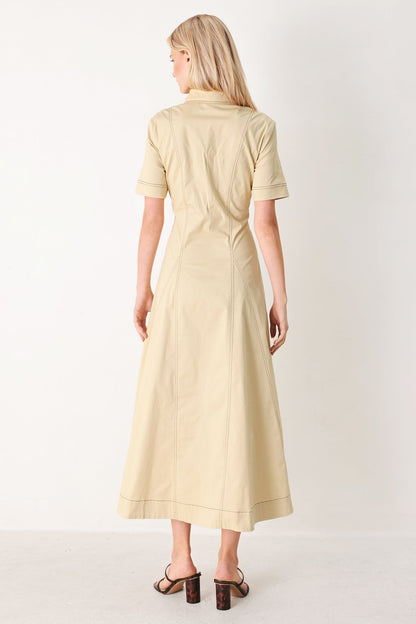 TREND ICON WOVEN MIDI DRESS Flying Tomato