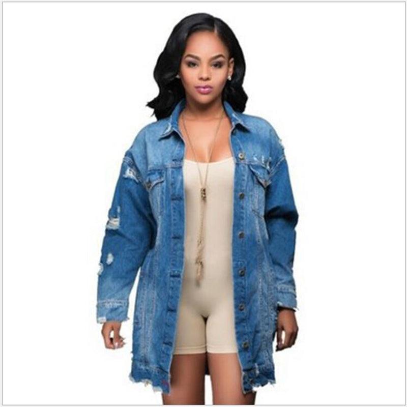 Cowgirl Chic Boyfriend Denim Jacket | Distressed & Stylish Western Outerwear Country in My Heart