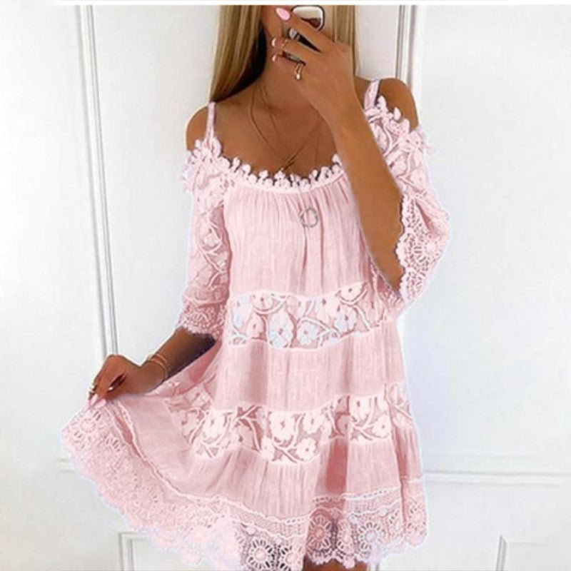 Lace Embrace Summer Sling Dress Country in My Heart