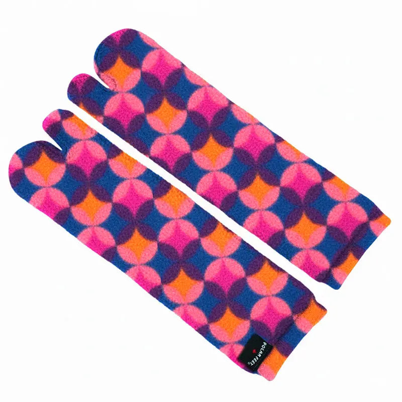 Polar Feet Fleece Tabi Socks - Art Deco Polar Feet® LLC