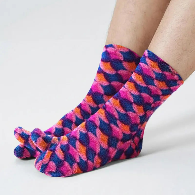Polar Feet Fleece Tabi Socks - Art Deco Polar Feet® LLC