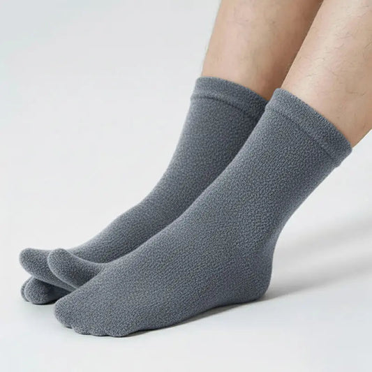 Polar Feet Fleece Tabi Socks - Soft Grey Polar Feet® LLC