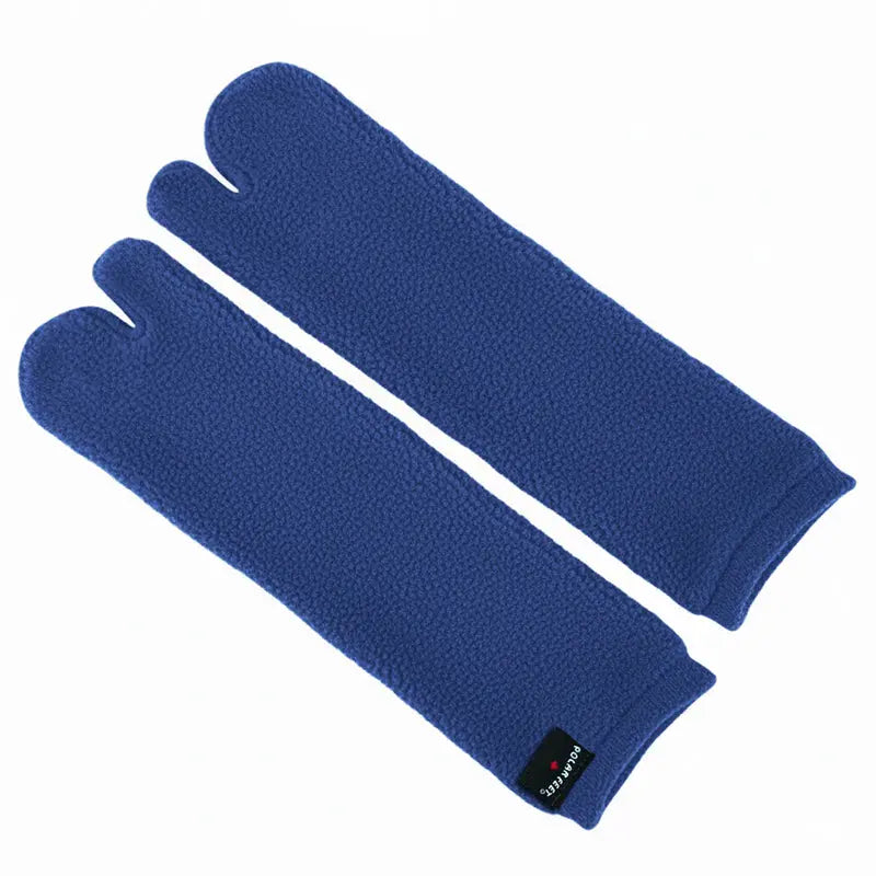 Polar Feet Fleece Tabi Socks - Denim Polar Feet® LLC