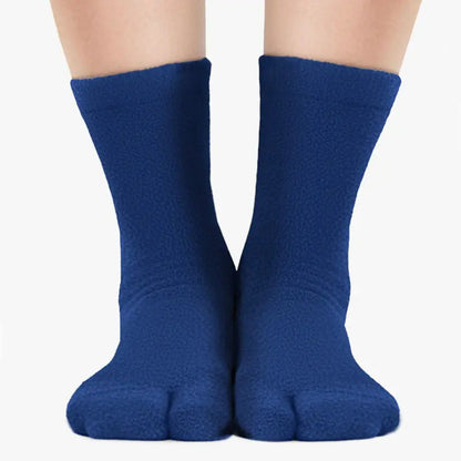 Polar Feet Fleece Tabi Socks - Denim Polar Feet® LLC