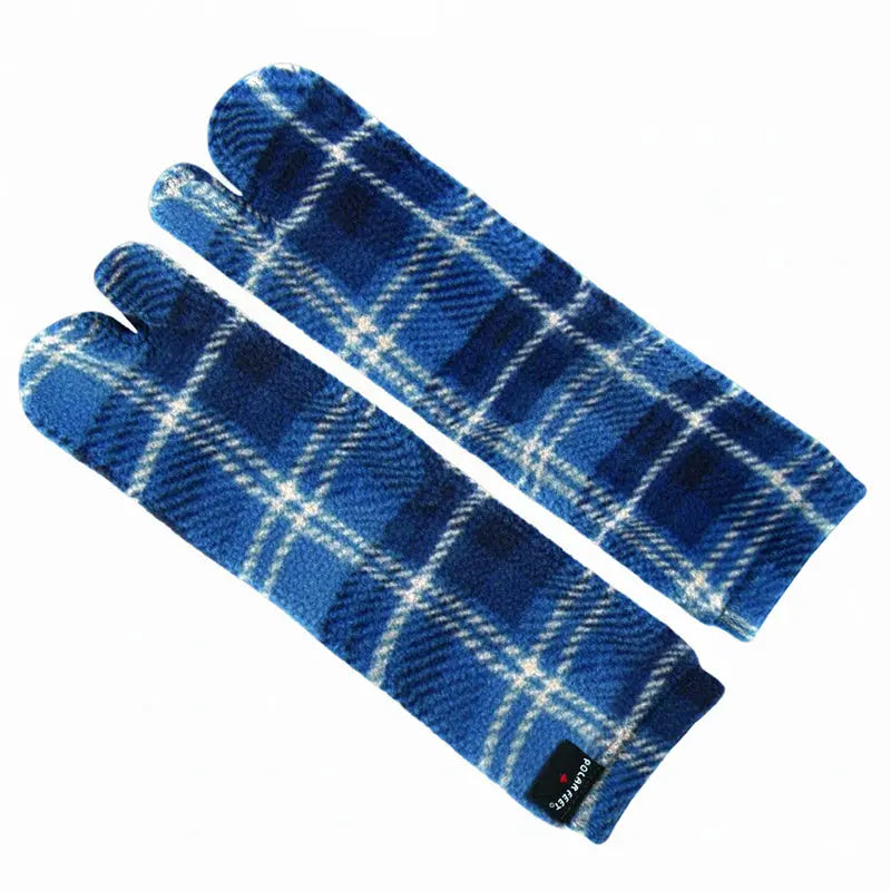 Polar Feet Fleece Tabi Socks - Flannel Polar Feet® LLC