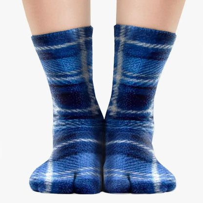 Polar Feet Fleece Tabi Socks - Flannel Polar Feet® LLC