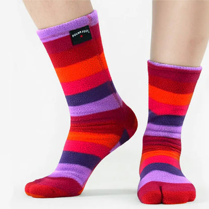 Polar Feet Fleece Tabi Socks - Jellybean Polar Feet® LLC