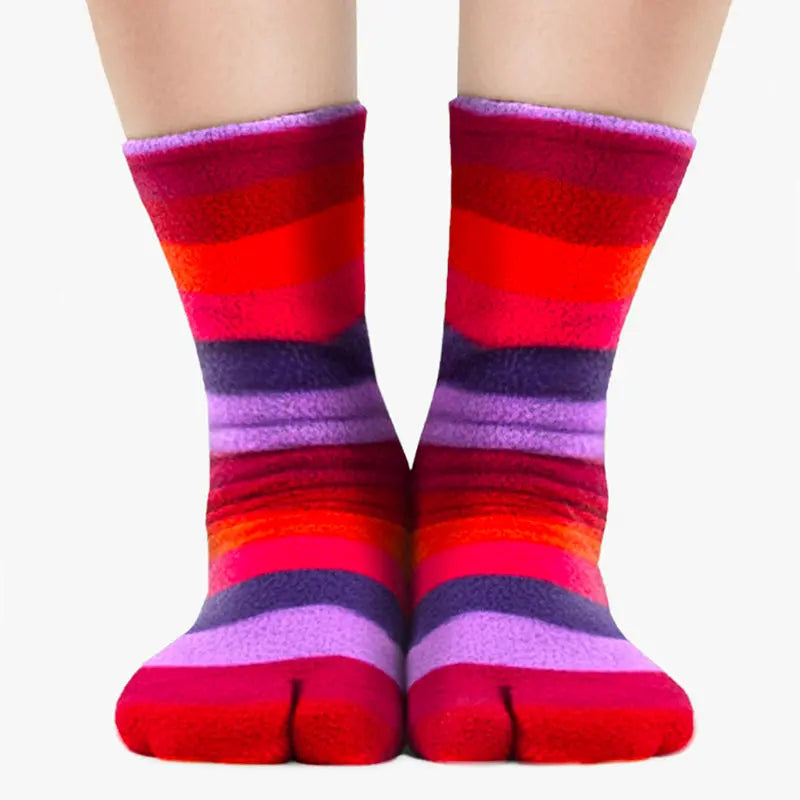 Polar Feet Fleece Tabi Socks - Jellybean Polar Feet® LLC