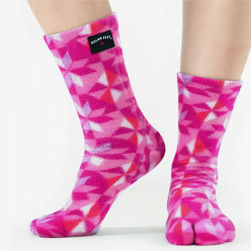 Polar Feet Fleece Tabi Socks - Kaleidoscope Polar Feet® LLC