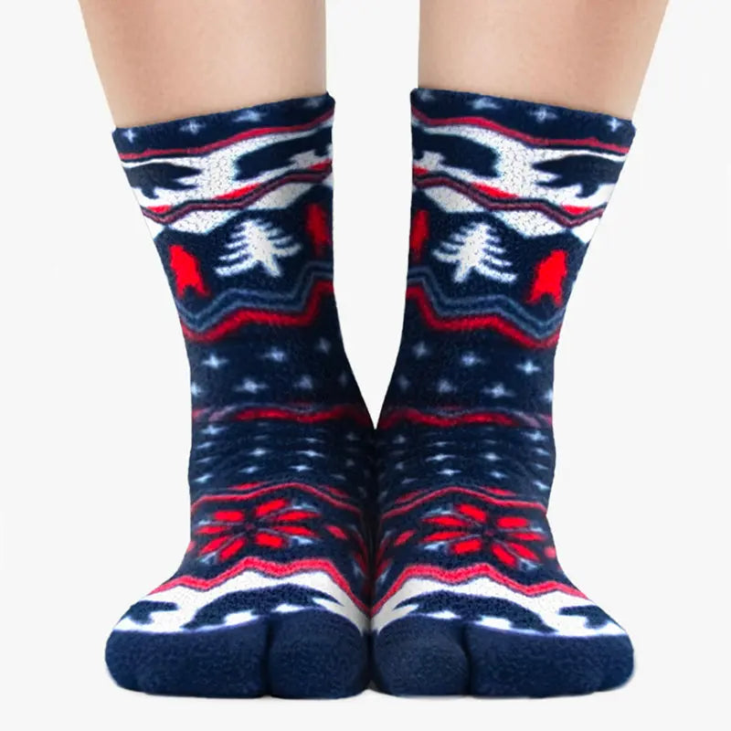 Polar Feet Fleece Tabi Socks - Polar Bear Polar Feet® LLC