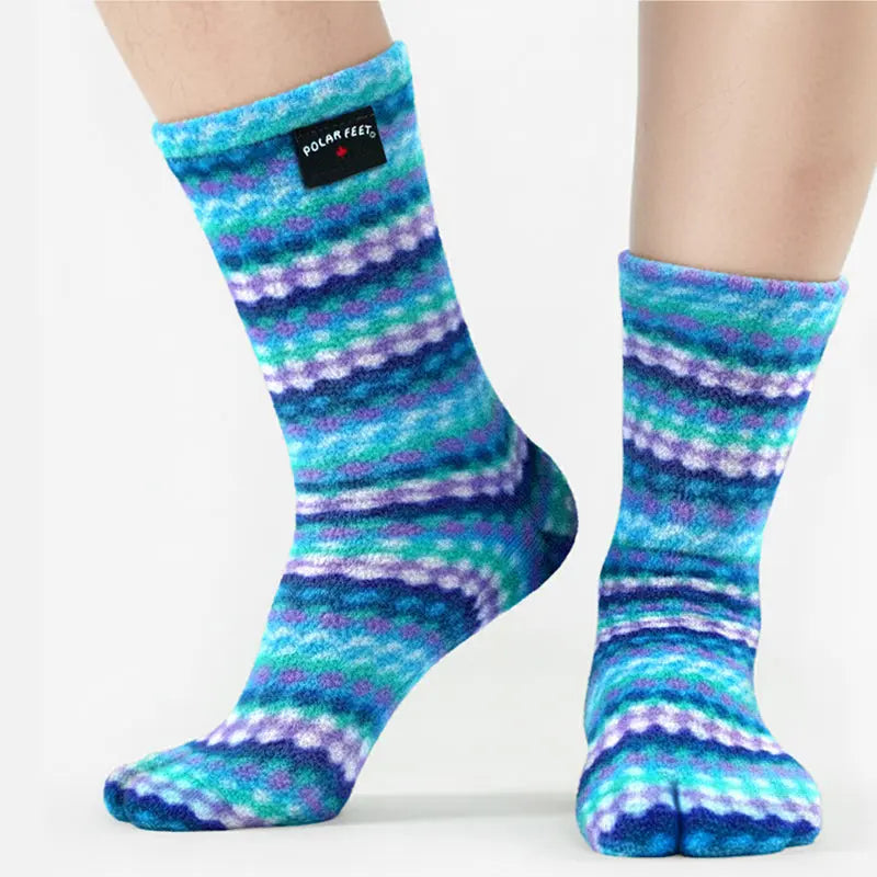 Polar Feet Fleece Tabi Socks - Ripple Polar Feet® LLC