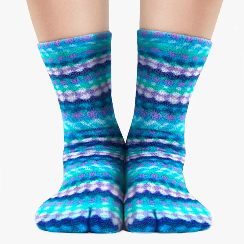 Polar Feet Fleece Tabi Socks - Ripple Polar Feet® LLC
