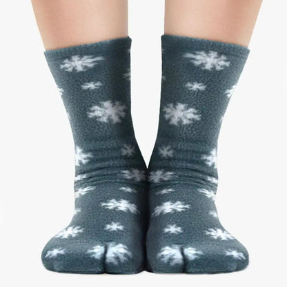 Polar Feet Fleece Tabi Socks - Snow Polar Feet® LLC