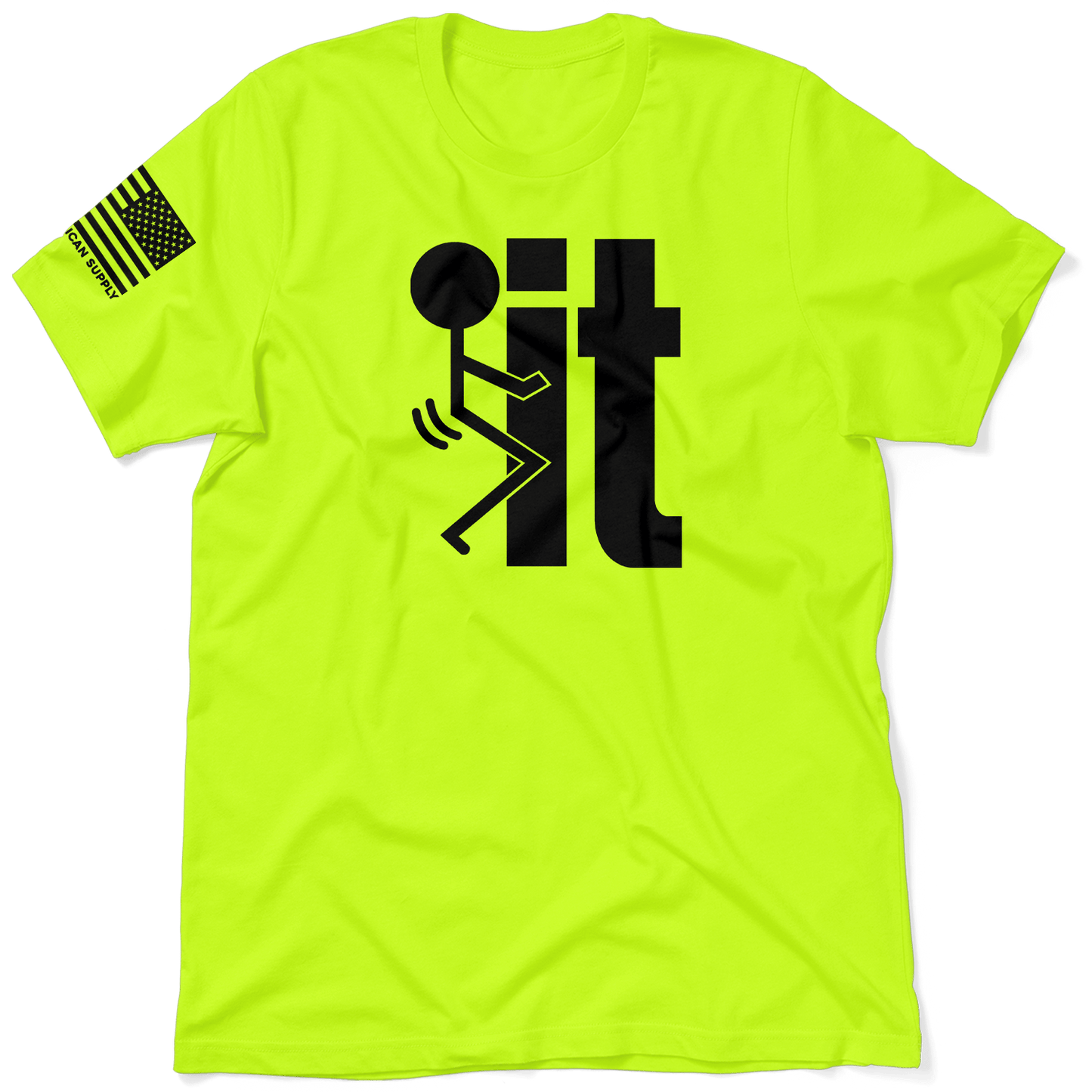 F It - Safety Yellow T-Shirt Armed American Supply