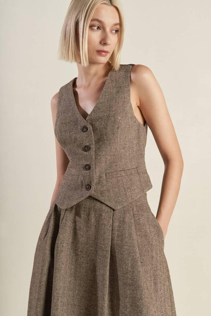 VIBRANT DAZE WOVEN VEST Flying Tomato