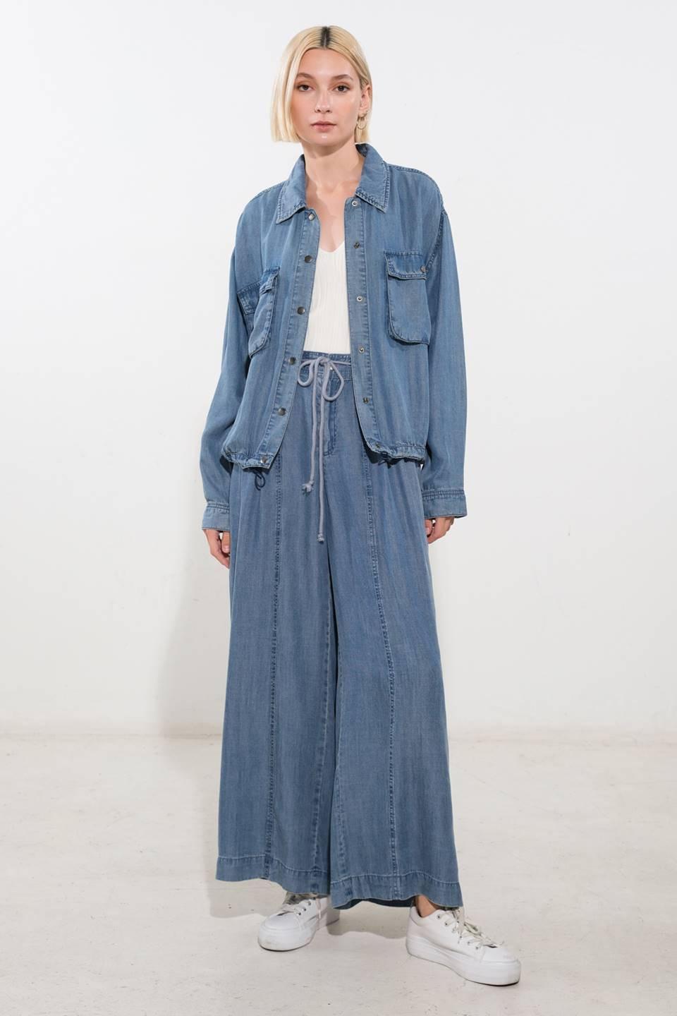 ACTIVE VIBE TENCEL DENIM JACKET Flying Tomato