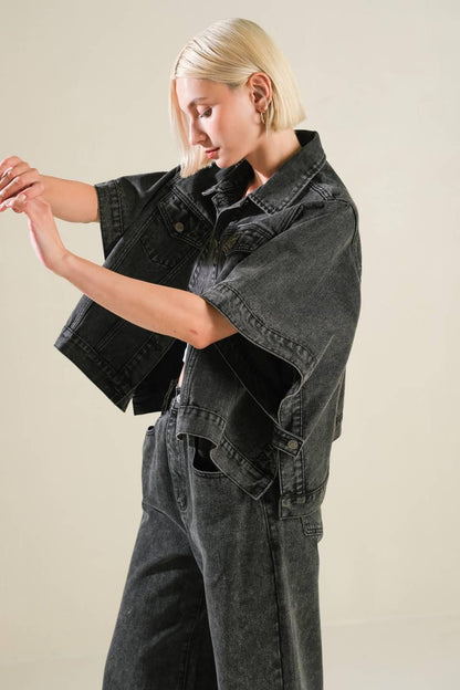 BEAUTIFUL AS YOU DENIM JACKET Flying Tomato