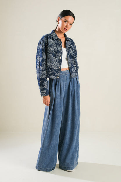 SOPHISTICATED STUNNER DENIM JACKET Flying Tomato