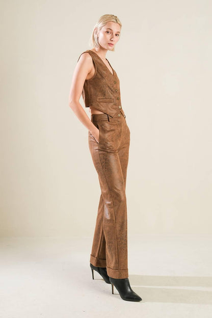 A GIFT FROM LOVE LEATHER VEST Flying Tomato