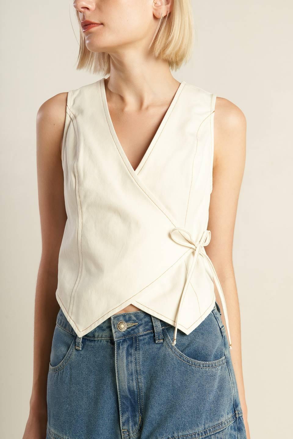 WATCHING THE WIND WOVEN VEST Flying Tomato