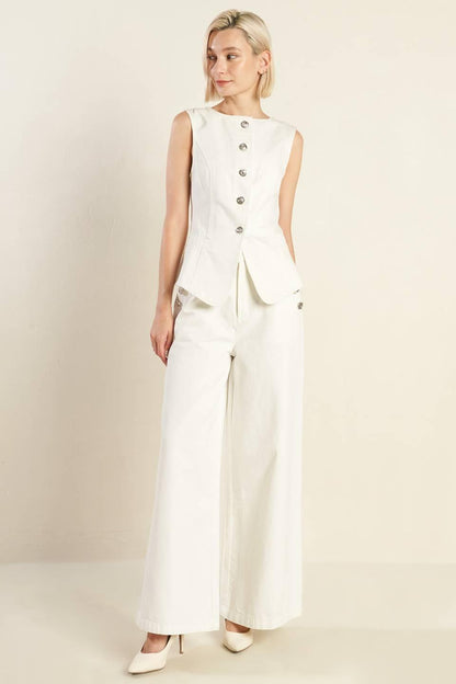 DELICATE HUE WOVEN VEST Flying Tomato