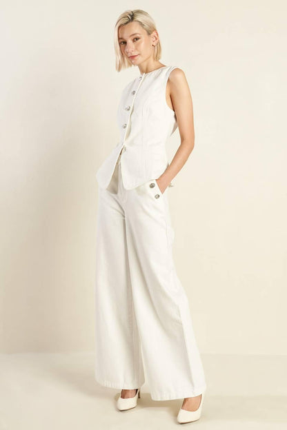 DELICATE HUE WOVEN VEST Flying Tomato