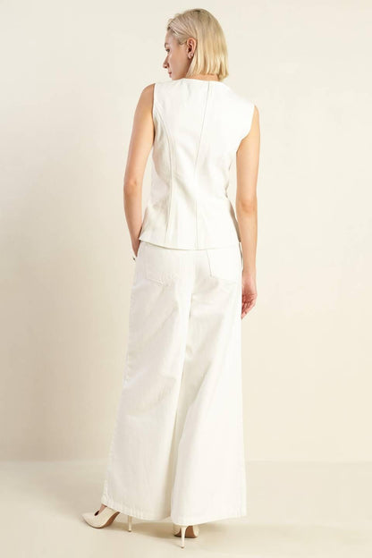 DELICATE HUE WOVEN VEST Flying Tomato
