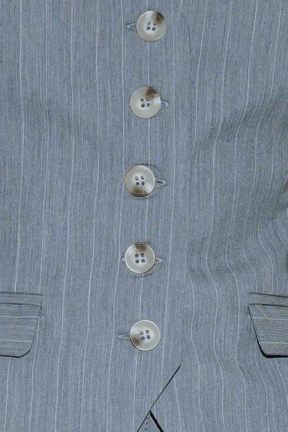 SMILE BRIGHT IN GREY WOVEN VEST Flying Tomato