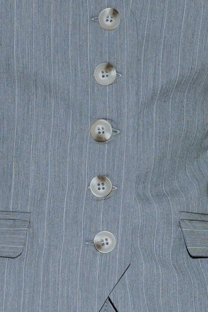 SMILE BRIGHT IN GREY WOVEN VEST Flying Tomato